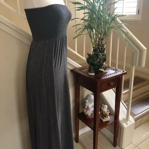 Smock Strapless Maxi Dress